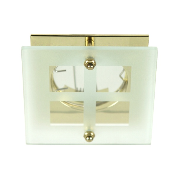 Sz-06 G Mr16 Złota Opr.kwadrat Stała Szkło Candellux