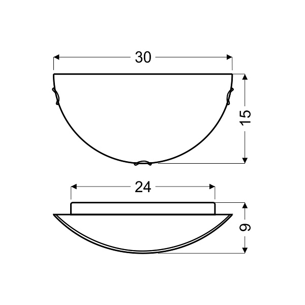 Ślimak Plaf 1/2 1X60W E27 Candellux