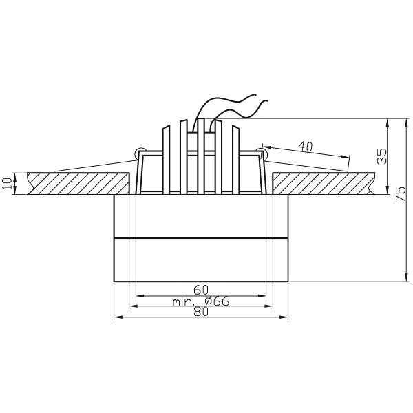 Sh-03 Ch+W Mr16 Chrom+Biały Oprawa Herm Ip44 Candellux