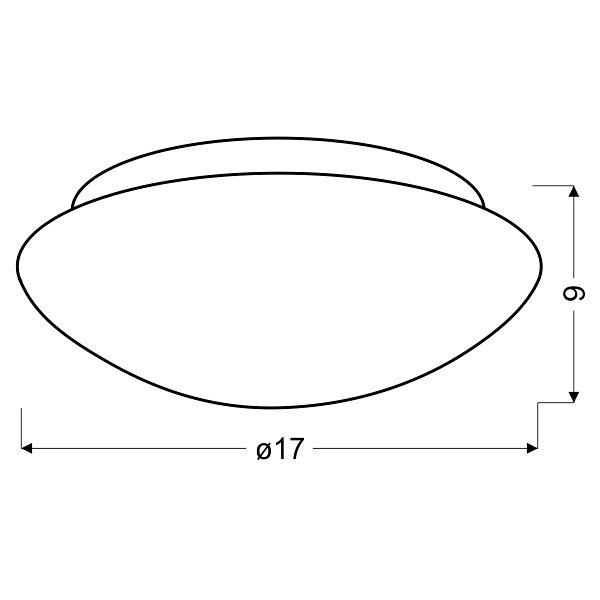 Nina Lampa Sufitowa Plafon Biały 175Mm 1X60W E27 Candellux