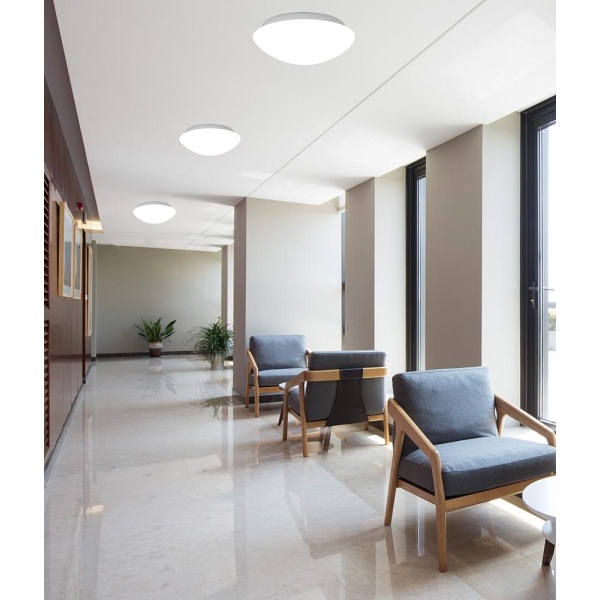 Nina Lampa Sufitowa Plafon Biały 390Mm 2X60W E27 Candellux