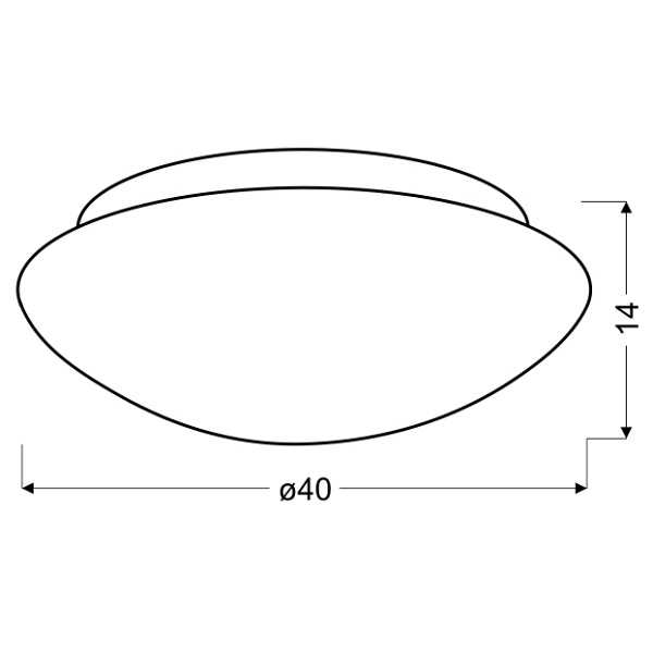 Nina Lampa Sufitowa Plafon Biały 390Mm 2X60W E27 Candellux
