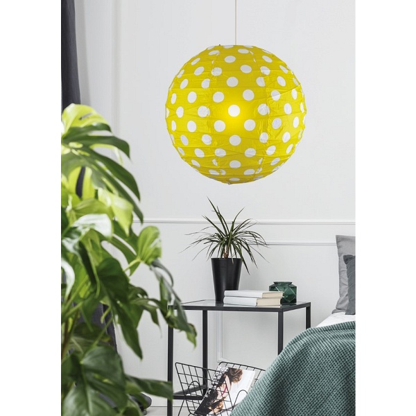 Abażur Papierowy-Kokon 40 Żółty Punti Candellux