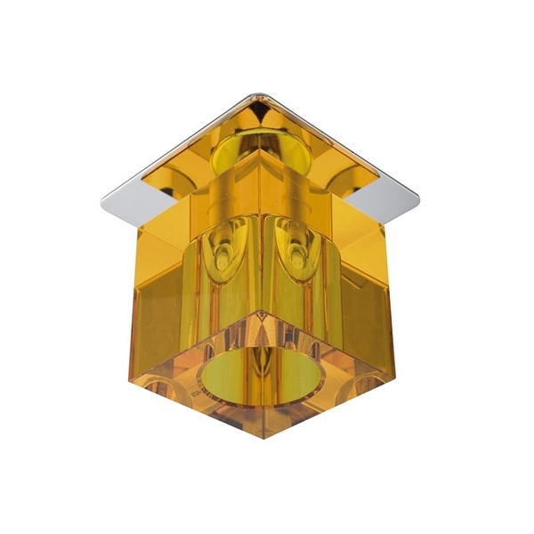 Sk-19 Ch/Or G4 Chrom Opr. Strop. Stała Kryształ 20W G4 Pomarańcz Candellux