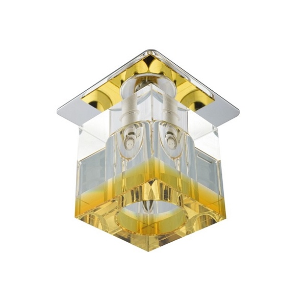 Sk-19 Ch/Or-P G4 Chrom Opr. Strop. Stała Kryształ 20W G4 Pomarańczowy Pasek Candellux