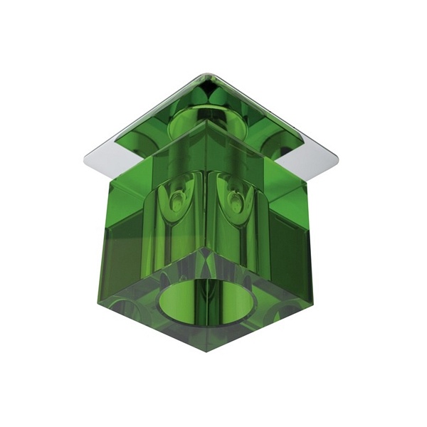 Sk-19 Ch/Gr G4 Chrom Opr. Strop. Stała Kryształ 20W G4 Zielona Candellux