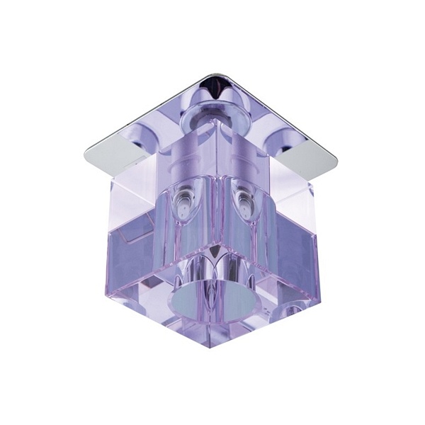 Sk-18 Ch/Pu G4 Chrom Opr. Strop. Stała Kryształ 20W G4 Fiolet Candellux