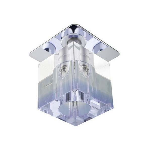 Sk-18 Ch/Pu-P G4 Chrom Opr. Strop. Stała Kryształ 20W G4 Fioletowy Pasek Candellux