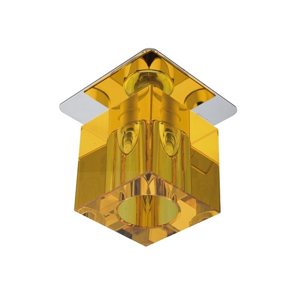 Sk-18 Ch/Or G4 Chrom Opr. Strop. Stała Kryształ 20W G4 Pomarańczowa Candellux