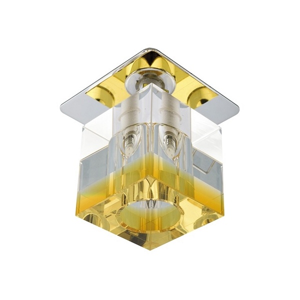 Sk-18 Ch/Or-P G4 Chrom Opr. Strop. Stała Kryształ 20W G4 Pomarańczowy Pasek Candellux