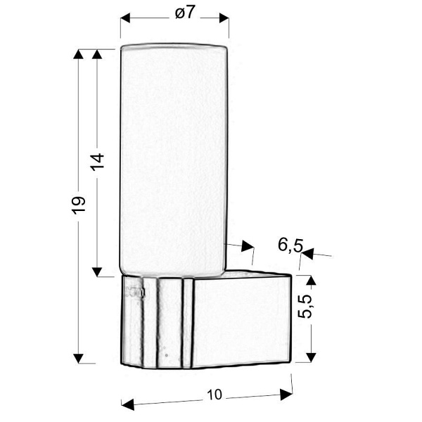 Lampa Mirror Kinkiet 1X40W E14 Nikiel Mat Candellux