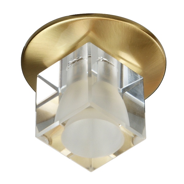 Sk-06 Sg G4 Satyna Złoto Opr. Strop. Stała Kryształ 20W G4 Candellux