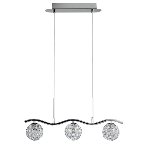 Starlet Lampa Wisząca 3X40W G9 Chrom/Transparent Candellux