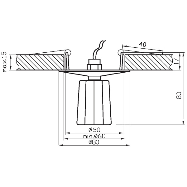 Sk-25 Ch G4 Chrom Opr. Strop. Stała Kryształ 20W G4 Wielokąt 2 Candellux