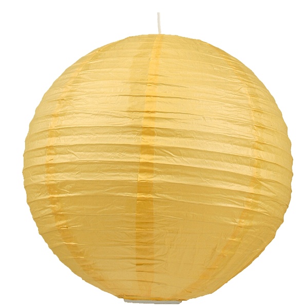 Abażur Papierowy-Kokon Kula Papierowa 40 Żółty Candellux