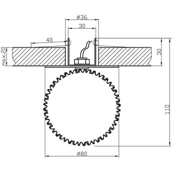 Sk-34 Ch G4 Chrom Opr. Strop. Stała Kryształ 20W G4 Jeżyk Candellux