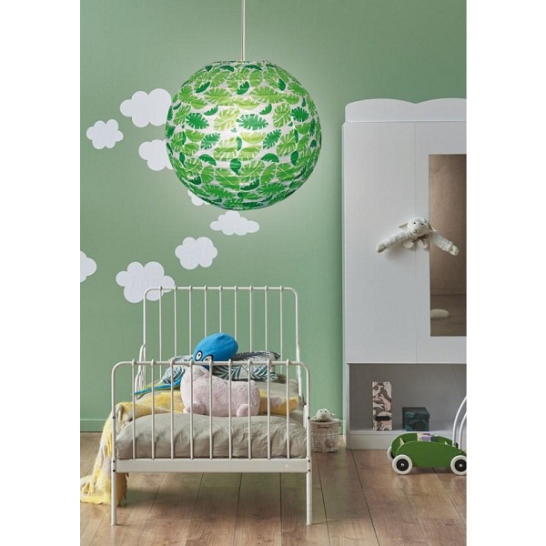 Abażur Papierowy-Kokon 35 Zielone Listki Candellux