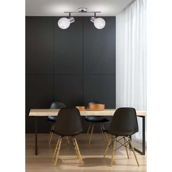 Turno Listwa 2X40W E14 Chrom Candellux