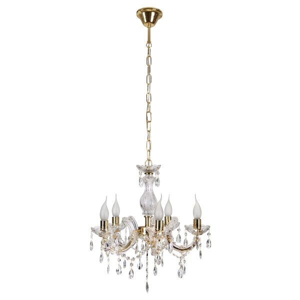 Maria Teresa Lampa Wisząca 5X40W E14 Złoty Candellux