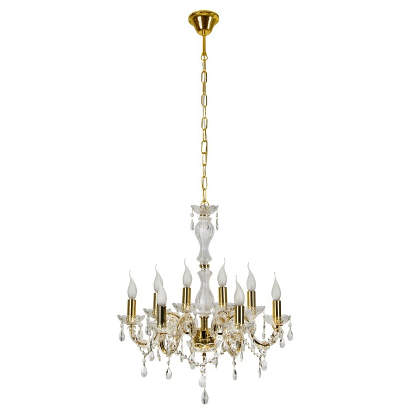 Maria Teresa Lampa Wisząca 8X40W E14 Złoty Candellux