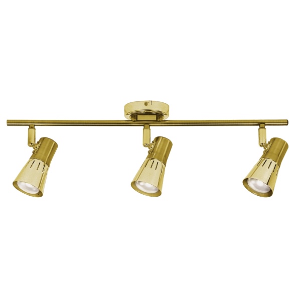 Arena Lampa Sufitowa Listwa 3*40W R50 E14 Złoto Patyna Candellux