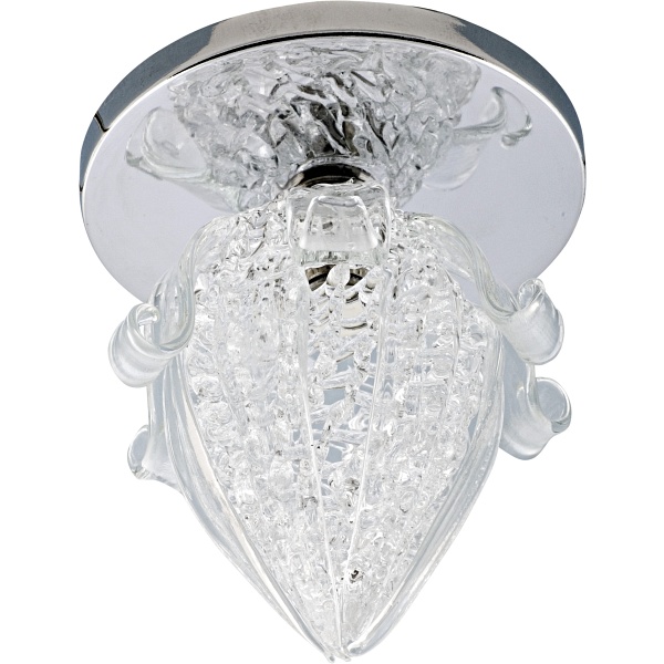 Sk-37 Ch G4 Chrom Opr. Strop. Stała Kryształ 20W G4 Pąk Kwiatowy Candellux