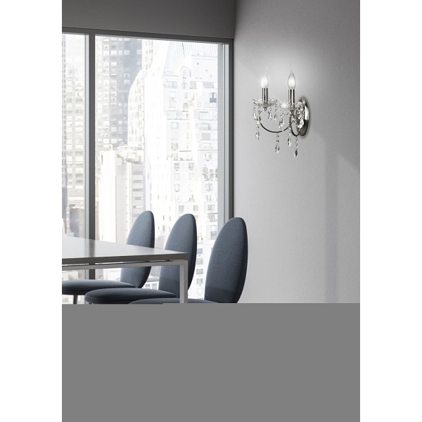 Aurora Lampa Kinkiet 2*40W E14 Chrom Candellux