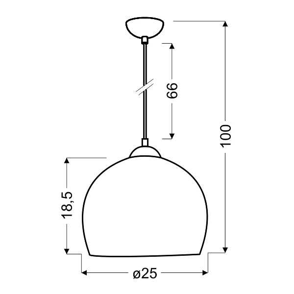 Student Lampa Wisząca 1X60W E27 Pistacja Candellux