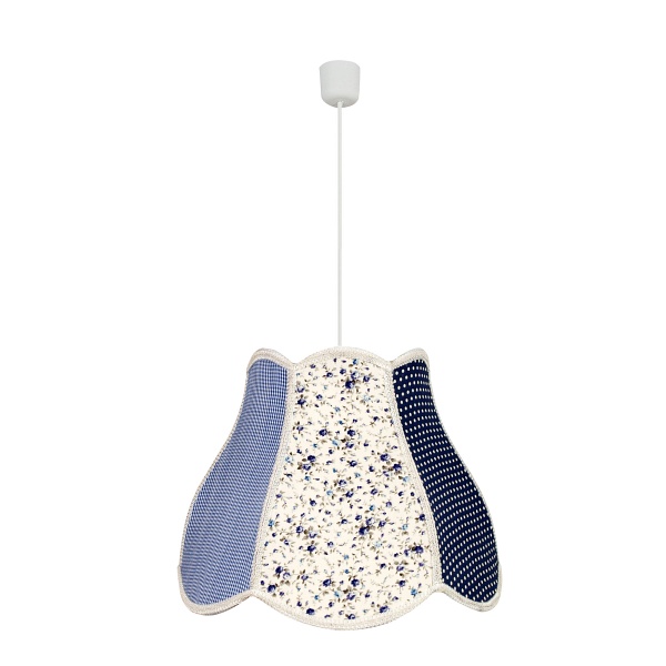 Zuza Lampa Wisząca 35 1X60W E27 Szaro Niebieski Candellux