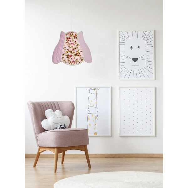 Zuza Lampa Wisząca 35 1X60W E27 Różowy Candellux