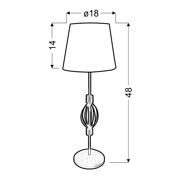 Rosette 1 Lampa Gabinetowa 1X40W E14 Ab. Biały Candellux