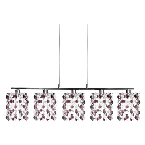 Classic Zwis 5X40W G9 Burgund Candellux