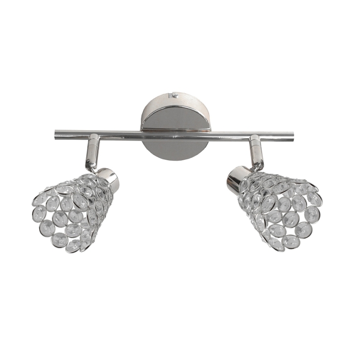 Listwa sufitowa Glossy chrom 2x40w - Candellux