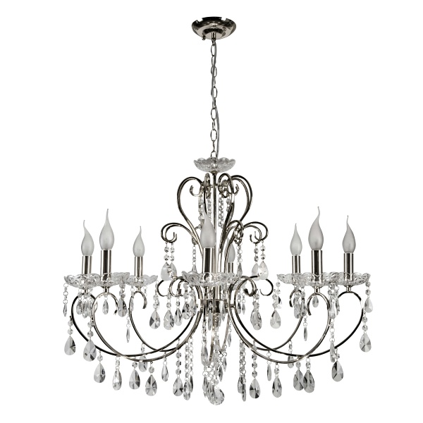 Aurora Lampa Wisząca 8*40W E14 Chrom Candellux