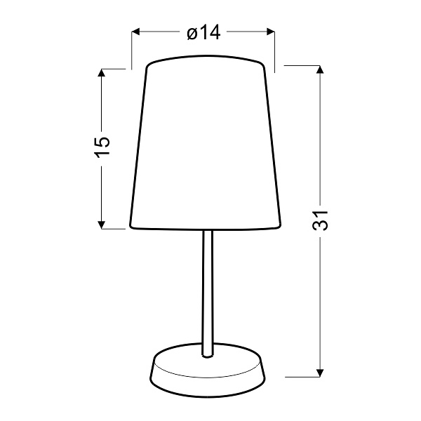 Gala Lampa 1X40W E14 Niebieska Candellux