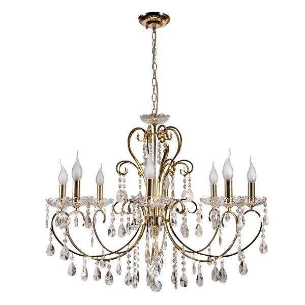 Aurora Lampa Wisząca 8*40W E14 Złoto Candellux