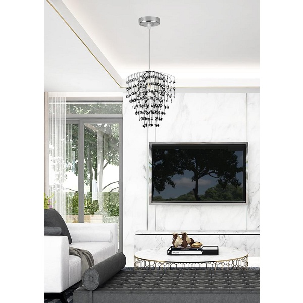 Abażur Sardi E27 Chromowy Candellux