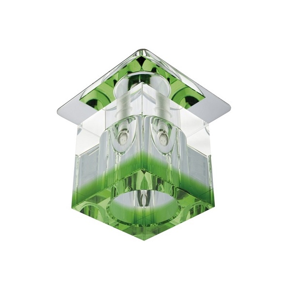 Sk-19 Ch/Gr-P G4 Chrom Opr. Strop. Stała Kryształ 20W G4 Pasek Zielony Candellux