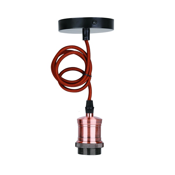 Zawiesie Metalowe Rl-Lpp060Bx 1X60W E27 Czarny/Patyna Candellux