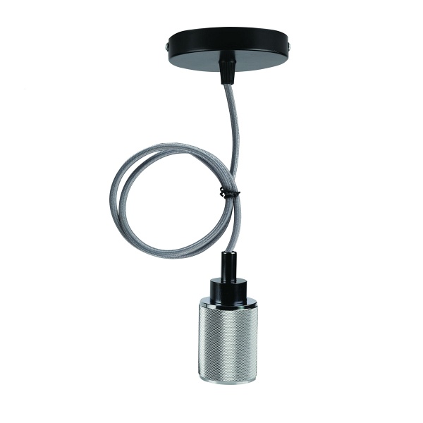 Zawiesie Metalowe Rl-Lpp060Bx 1X60W E27 Czarny/Patyna Candellux