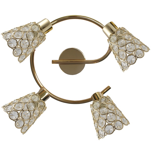 Glossy Spirala 4X40W G9 Różowe Złoto Candellux