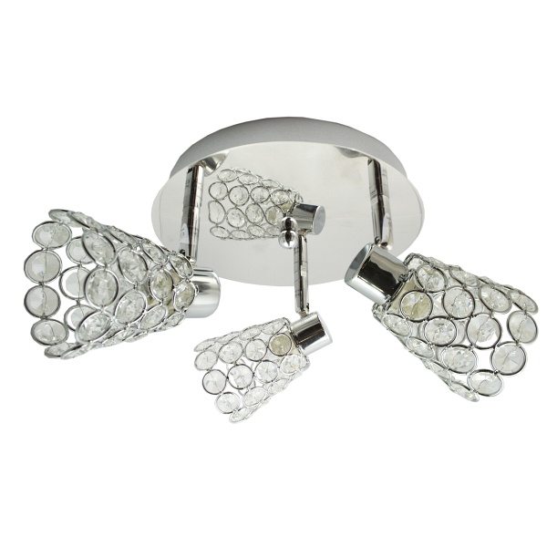 Glossy Plafon 3X40W G9 Chrom Candellux