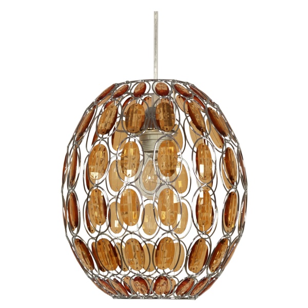 Selma Lampa Wisząca 25 1X40W E27 Pomarańczowy + Linka 85-10523 Candellux