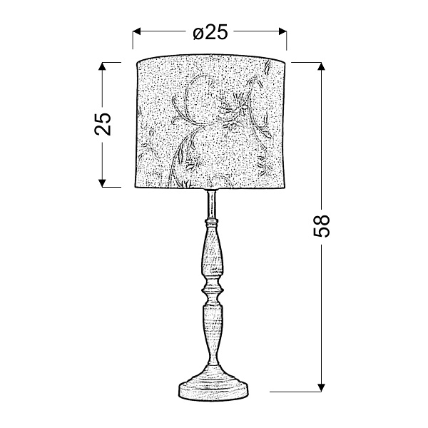 Safari Lampa Gabinetowa 1X60W E27 Candellux