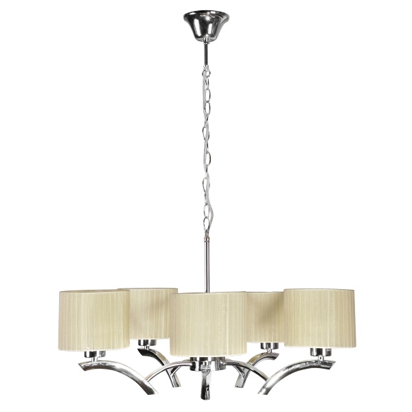 Draga Lampa Wisząca 5X60W E27 Kremowy Candellux