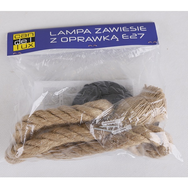 Zawiesie Metalowe Rl-Lpp060Cx 1X60W E27 Sznurowe Candellux