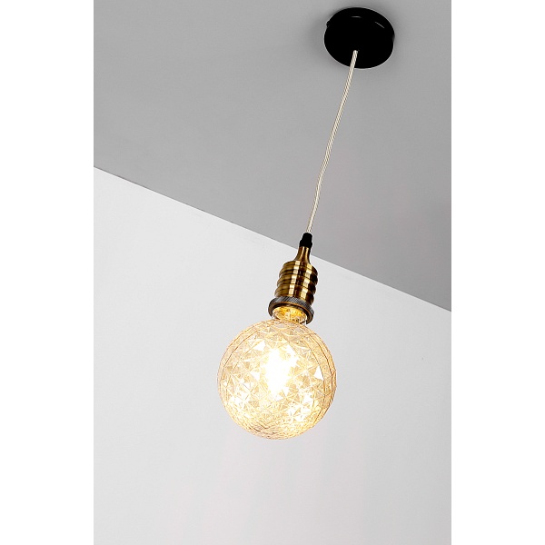 Zawiesie Metalowe Rl-Lpp060A 1X60W E27 Czarny/Patyna Candellux