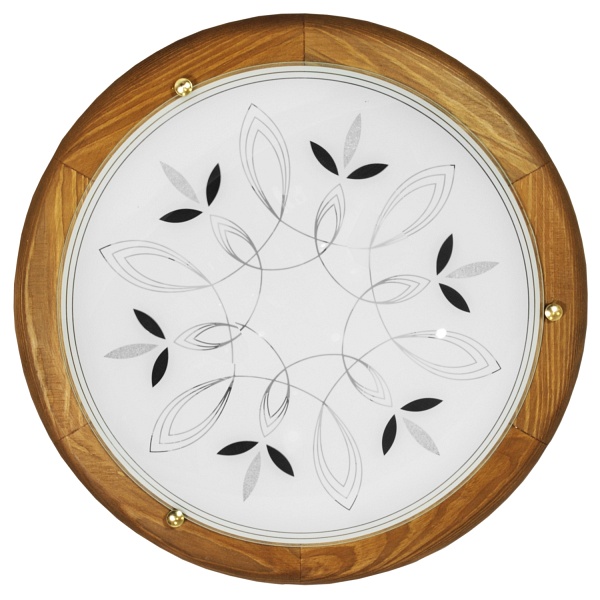 Rustica Lampa Sufitowa Plafon 30 Drewno Standard 1X60 W E27 Dąb Candellux