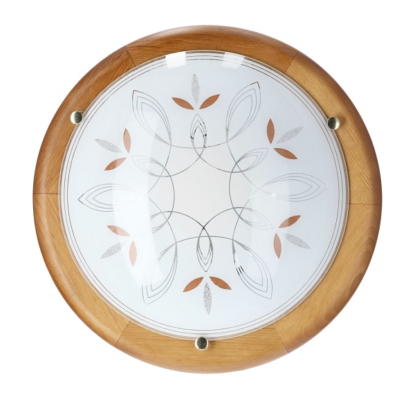 Rustica Lampa Sufitowa Plafon 30 Drewno Standard 1X60 W E27 Dąb Candellux