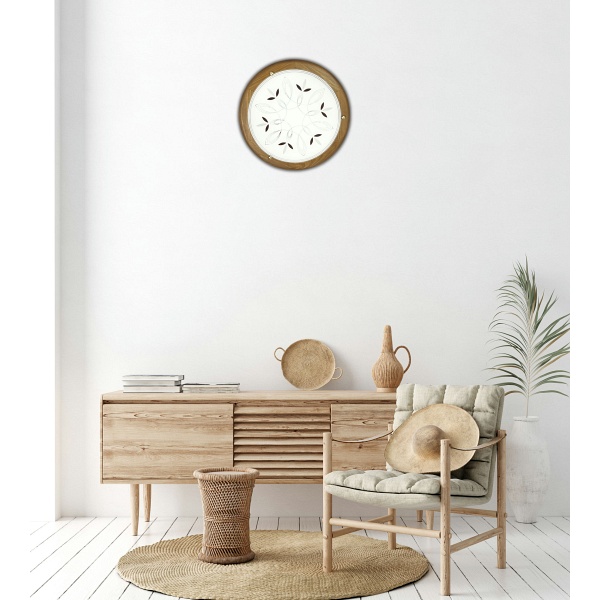 Rustica Lampa Sufitowa Plafon 30 Drewno Standard 1X60 W E27 Dąb Candellux